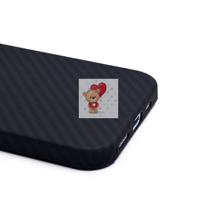 Чехол-накладка для Apple iPhone 15 (черный) Cellis SM009 POSH KEVLAR с закрытой камерой SafeMag