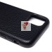 Чехол-накладка для Apple iPhone 11 Натуральная кожа зернистая (черный) Cellis SM030 SafeMag