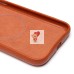 Чехол-накладка для Apple iPhone 11 Натуральная кожа зернистая (коричневый) Cellis SM030 SafeMag