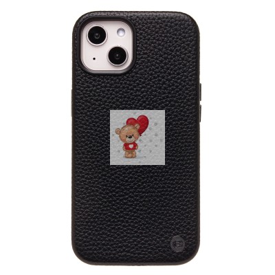 Чехол-накладка для Apple iPhone 14 Натуральная кожа зернистая (черный) Cellis SM030 SafeMag Чехол-накладка для Apple iPhone 14 Натуральная кожа зернистая (черный) Cellis SM030 SafeMag