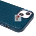 Чехол-накладка для Apple iPhone 13 Натуральная кожа зернистая (темно-синий) Cellis SM030 SafeMag