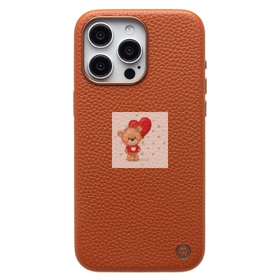 Чехол-накладка для Apple iPhone 15 Pro Max Натуральная кожа зернистая (коричневый) Cellis SM030 SafeMag Чехол-накладка для Apple iPhone 15 Pro Max Натуральная кожа зернистая (коричневый) Cellis SM030 SafeMag