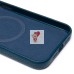 Чехол-накладка для Apple iPhone 15 Pro MaxНатуральная кожа зернистая (темно-синий) Cellis SM030 SafeMag