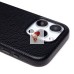 Чехол-накладка для Apple iPhone 15 Pro Натуральная кожа зернистая (черный) Cellis SM030 SafeMag