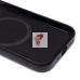 Чехол-накладка для Apple iPhone 15 Pro Натуральная кожа зернистая (черный) Cellis SM030 SafeMag