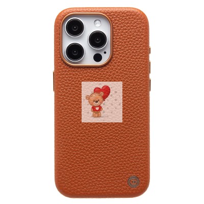 Чехол-накладка для Apple iPhone 15 Pro Натуральная кожа зернистая (коричневый) Cellis SM030 SafeMag Чехол-накладка для Apple iPhone 15 Pro Натуральная кожа зернистая (коричневый) Cellis SM030 SafeMag