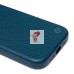 Чехол-накладка для Apple iPhone 15 Pro Натуральная кожа зернистая (темно-синий) Cellis SM030 SafeMag