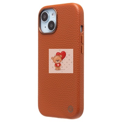 Чехол-накладка для Apple iPhone 15 Натуральная кожа зернистая (коричневый) Cellis SM030 SafeMag Чехол-накладка для Apple iPhone 15 Натуральная кожа зернистая (коричневый) Cellis SM030 SafeMag