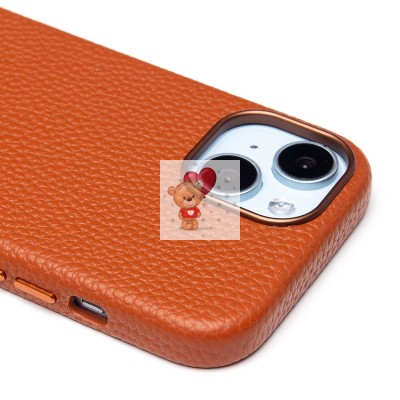 Чехол-накладка для Apple iPhone 15 Натуральная кожа зернистая (коричневый) Cellis SM030 SafeMag Чехол-накладка для Apple iPhone 15 Натуральная кожа зернистая (коричневый) Cellis SM030 SafeMag