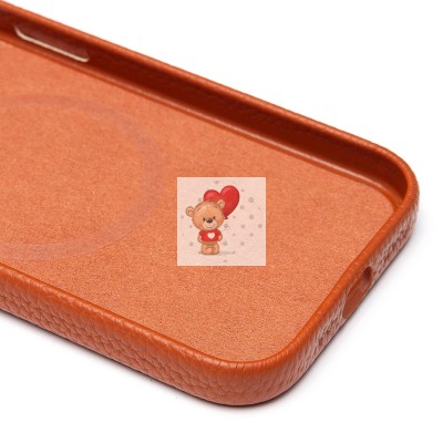 Чехол-накладка для Apple iPhone 15 Натуральная кожа зернистая (коричневый) Cellis SM030 SafeMag Чехол-накладка для Apple iPhone 15 Натуральная кожа зернистая (коричневый) Cellis SM030 SafeMag