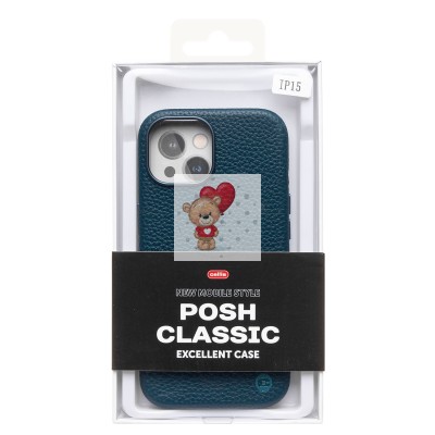 Чехол-накладка для Apple iPhone 15 Натуральная кожа зернистая (темно-синий) Cellis SM030 SafeMag Чехол-накладка для Apple iPhone 15 Натуральная кожа зернистая (темно-синий) Cellis SM030 SafeMag