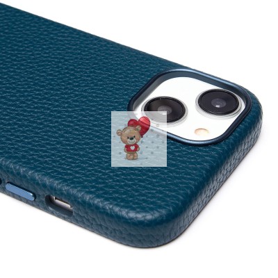 Чехол-накладка для Apple iPhone 15 Натуральная кожа зернистая (темно-синий) Cellis SM030 SafeMag Чехол-накладка для Apple iPhone 15 Натуральная кожа зернистая (темно-синий) Cellis SM030 SafeMag