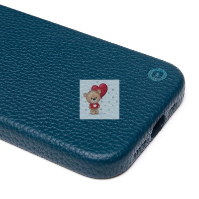 Чехол-накладка для Apple iPhone 15 Натуральная кожа зернистая (темно-синий) Cellis SM030 SafeMag Чехол-накладка для Apple iPhone 15 Натуральная кожа зернистая (темно-синий) Cellis SM030 SafeMag