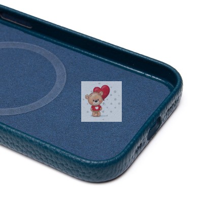 Чехол-накладка для Apple iPhone 15 Натуральная кожа зернистая (темно-синий) Cellis SM030 SafeMag Чехол-накладка для Apple iPhone 15 Натуральная кожа зернистая (темно-синий) Cellis SM030 SafeMag