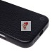 Чехол-накладка для Apple iPhone 16 Pro Max Натуральная кожа зернистая (черный) Cellis SM030 SafeMag