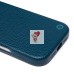 Чехол-накладка для Apple iPhone 16 Pro Натуральная кожа зернистая (темно-синий) Cellis SM030 SafeMag