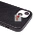 Чехол-накладка для Apple iPhone 14 Натуральная кожа (черный) Cellis SM031 SafeMag