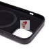 Чехол-накладка для Apple iPhone 14 Натуральная кожа (черный) Cellis SM031 SafeMag