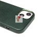 Чехол-накладка для Apple iPhone 13 Натуральная кожа (темно-зеленый) Cellis SM031 SafeMag