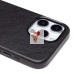 Чехол-накладка для Apple iPhone 15 Pro Max Натуральная кожа (черный) Cellis SM031 SafeMag