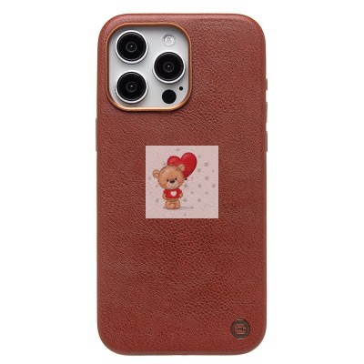 Чехол-накладка для Apple iPhone 15 Pro Max Натуральная кожа (коричневый) Cellis SM031 SafeMag Чехол-накладка для Apple iPhone 15 Pro Max Натуральная кожа (коричневый) Cellis SM031 SafeMag