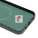 Чехол-накладка для Apple iPhone 15 Pro Max Натуральная кожа (темно-зеленый) Cellis SM031 SafeMag