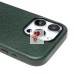 Чехол-накладка для Apple iPhone 15 Pro Натуральная кожа (темно-зеленый) Cellis SM031 SafeMag