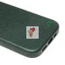 Чехол-накладка для Apple iPhone 15 Pro Натуральная кожа (темно-зеленый) Cellis SM031 SafeMag