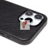 Чехол-накладка для Apple iPhone 16 Pro Max Натуральная кожа (черный) Cellis SM031 SafeMag