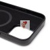 Чехол-накладка для Apple iPhone 16 Pro Max Натуральная кожа (черный) Cellis SM031 SafeMag