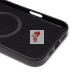 Чехол-накладка для Apple iPhone 16 Pro Max Натуральная кожа (черный) Cellis SM031 SafeMag