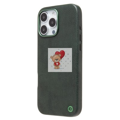 Чехол-накладка для Apple iPhone 16 Pro Max Натуральная кожа (темно-зеленый) Cellis SM031 SafeMag Чехол-накладка для Apple iPhone 16 Pro Max Натуральная кожа (темно-зеленый) Cellis SM031 SafeMag