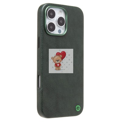 Чехол-накладка для Apple iPhone 16 Pro Max Натуральная кожа (темно-зеленый) Cellis SM031 SafeMag Чехол-накладка для Apple iPhone 16 Pro Max Натуральная кожа (темно-зеленый) Cellis SM031 SafeMag