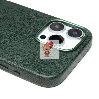 Чехол-накладка для Apple iPhone 16 Pro Max Натуральная кожа (темно-зеленый) Cellis SM031 SafeMag Чехол-накладка для Apple iPhone 16 Pro Max Натуральная кожа (темно-зеленый) Cellis SM031 SafeMag