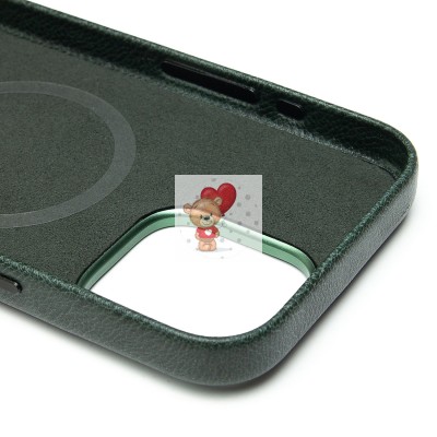 Чехол-накладка для Apple iPhone 16 Pro Max Натуральная кожа (темно-зеленый) Cellis SM031 SafeMag Чехол-накладка для Apple iPhone 16 Pro Max Натуральная кожа (темно-зеленый) Cellis SM031 SafeMag