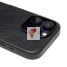 Чехол-накладка для Apple iPhone 16 Pro Натуральная кожа (черный) Cellis SM031 SafeMag