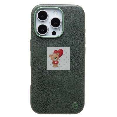 Чехол-накладка для Apple iPhone 16 Pro Натуральная кожа (темно-зеленый) Cellis SM031 SafeMag Чехол-накладка для Apple iPhone 16 Pro Натуральная кожа (темно-зеленый) Cellis SM031 SafeMag