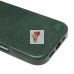Чехол-накладка для Apple iPhone 16 Pro Натуральная кожа (темно-зеленый) Cellis SM031 SafeMag