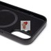 Чехол-накладка для Apple iPhone 16 Натуральная кожа (черный) Cellis SM031 SafeMag
