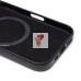 Чехол-накладка для Apple iPhone 16 Натуральная кожа (черный) Cellis SM031 SafeMag