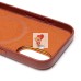 Чехол-накладка для Apple iPhone 16 Натуральная кожа (коричневый) Cellis SM031 SafeMag