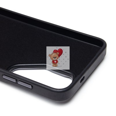 Чехол-накладка для Samsung Galaxy S24+ Натуральная кожа (черный) Cellis SM032 SafeMag