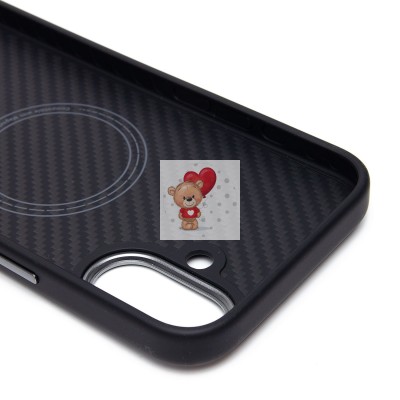 Чехол-накладка для Apple iPhone 16 Plus (черный) Cellis противоударный SM0010 MagEZ Pro 4