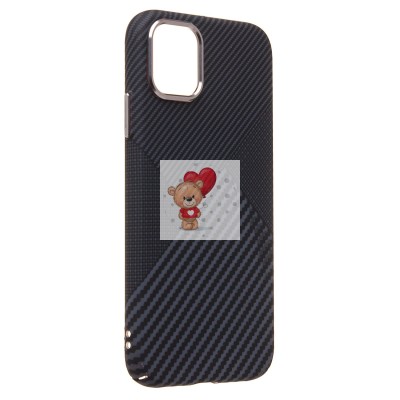 Чехол-накладка для Apple iPhone 11 - (122) (черный) Luxo Creative PC