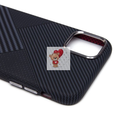 Чехол-накладка для Apple iPhone 11 - (122) (черный) Luxo Creative PC