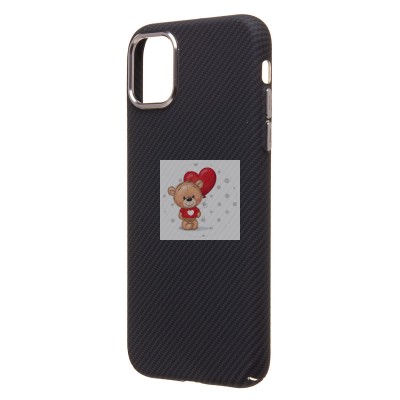 Чехол-накладка для Apple iPhone 11 - (123) (черный) Luxo Creative PC