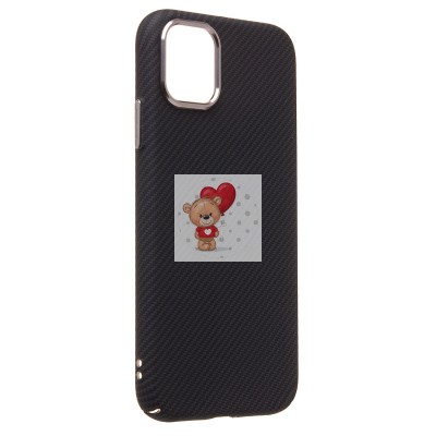 Чехол-накладка для Apple iPhone 11 - (123) (черный) Luxo Creative PC