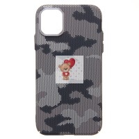 Чехол-накладка для Apple iPhone 11 - (126) (черный/серый) Luxo Creative PC Чехол-накладка для Apple iPhone 11 - (126) (черный/серый) Luxo Creative PC