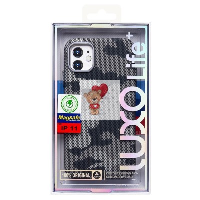 Чехол-накладка для Apple iPhone 11 - (126) (черный/серый) Luxo Creative PC Чехол-накладка для Apple iPhone 11 - (126) (черный/серый) Luxo Creative PC