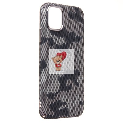 Чехол-накладка для Apple iPhone 11 - (126) (черный/серый) Luxo Creative PC Чехол-накладка для Apple iPhone 11 - (126) (черный/серый) Luxo Creative PC